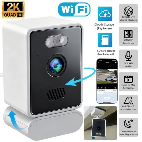 Window security camera - 2k,