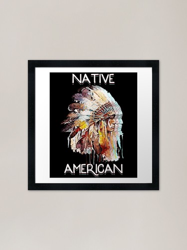 Native american chief framed - native,
