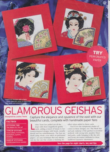 Glamorous geishas cards - glamorous,