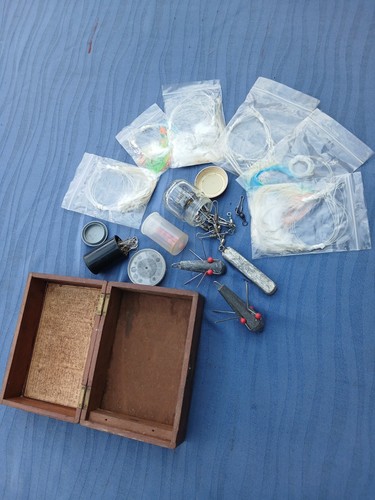 Very old wooden box - a,