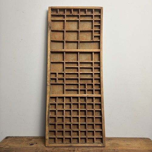 Vintage wooden printers tray - wooden,
