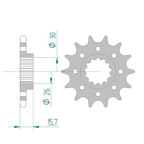 Pinion afam 525 - 525,
