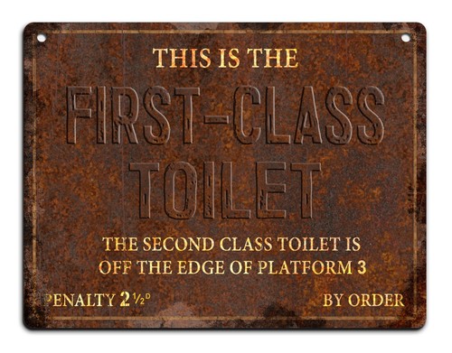 First class toilet - toilet, retro