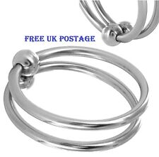 Duo Head glans Ring penis double rings with ball movable for penis plug T-2031
