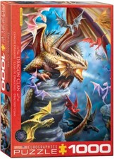 Eurographics Anne Stokes Dragon Clan 1000 piece jigsaw puzzle 680mm x 490mm