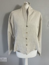 Hampstead Bazaar neutral brown oatmeal shell button oversized blazer Free size