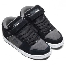 Ipath Grasshopper Black Grey Suede Skate Skateboard Mens Shoes