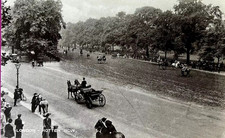 London Hyde Park Horse & Carriage Rotten Row, 1900's Vintage Postcard