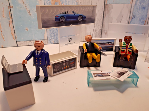 Playmobil porsche car - car, showroom