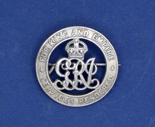 WW1 Services Rendered silver