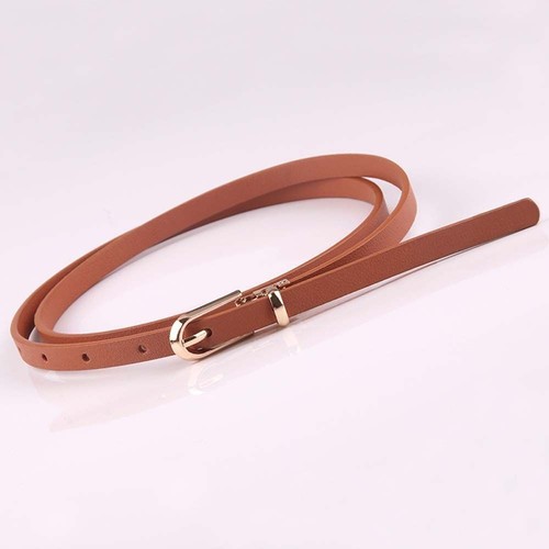 Women skinny leather belts - women,