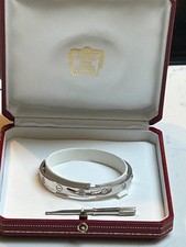 Cartier Love Bracelet, 18ct White Gold, 6 Diamonds, Size 17, Iconic bangle
