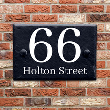 Slate house sign - slate, personalised