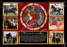 Nijinsky A4 Art Print Wall Clock With Working Ckock Horce Racing Jpvkry