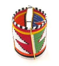 Maasai Bracelet with 30 Rows of Beads- Ornate