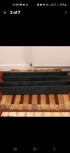 Wooden garden decking planters - wooden,