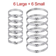 Universal CV Boot Clips Kit Stainless Steel Set of 12 Axle CV Joint Crimp Clamp