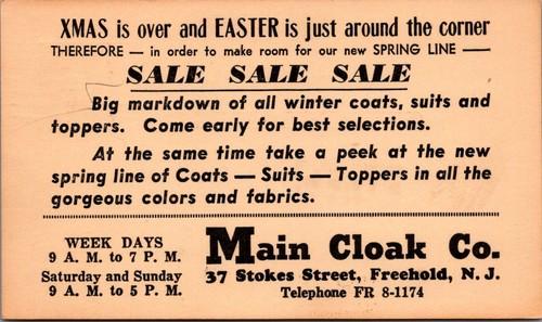 Freehold main cloak - freehold,
