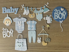 Baby Boy mixed Embellishments for Card making (L5)