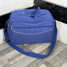 Samsonite Blue Travel Shoulder Bag Luggage Strap Sleeve 40cm VGC Cabin Retro