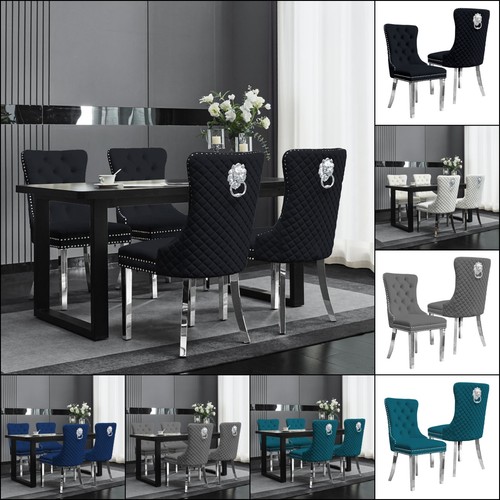 Luxury velvet dining chair - dining,