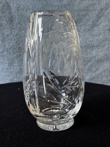 Crystal glass vase 18cm - glass, high