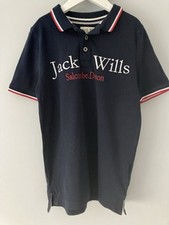 IMMACULATE Jack Wills Navy Blue Polo Shirt/ Top Boys Clothing 9-10 Years
