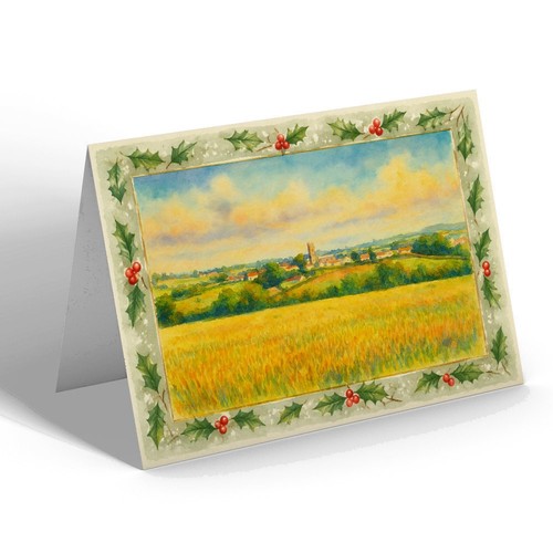 Xmas notelet general view - -,