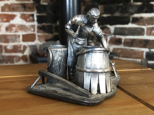 Vintage pewter evergreen - vintage,