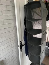 Hanging Wardrobe Storage Closet Organizer Shelves Shoes Rack Clothes Holder