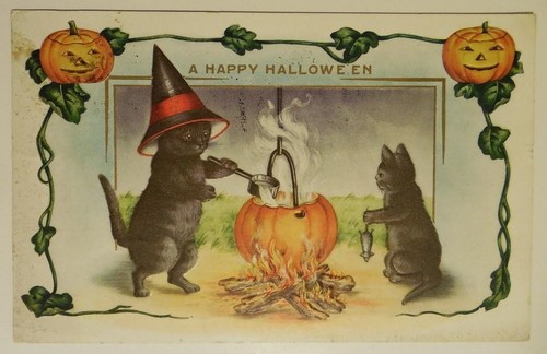 Victorian halloween vintage - victorian,