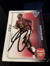 MATCH ATTAX ASHLEY COLE ARSENAL SIGNED