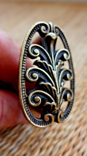 Vintage old metal pull handle