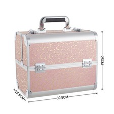 2 IN 1 Makeup Trolley Train Case Bluetooth Music Salon Manicure Nails Table Art