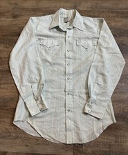 H Bar C Western Shirt Mens M