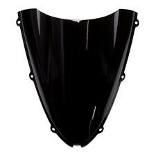 MPW Double Bubble Black Windshield Screen for Kawasaki ZX-6R Ninja 07-08