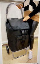 "SALE" X Large Shopping Trolley 52L LightWeight Folding Cart Shopper Bag 2 Wheel