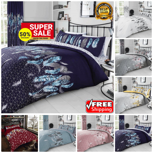 Luxury reversible floral duvet - reversible,
