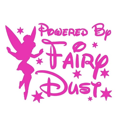 Pink powered fairydust - 6”pink,