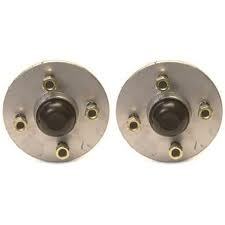 Pair cast trailer hubs - pair,