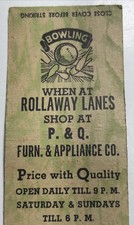 Matchbook Cover Rollaway