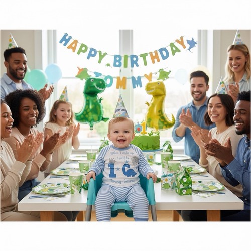 Baby boy birthday blue stipe - blue,