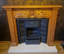 Pine chunky fire surround - pine,