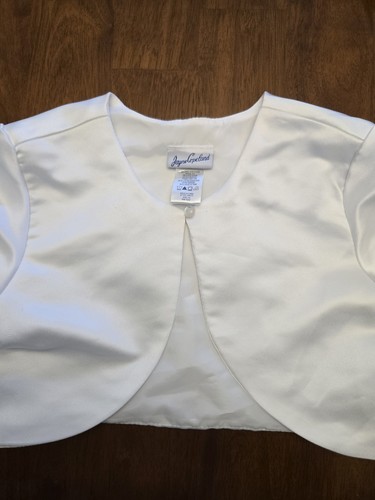 White satin kids - white,
