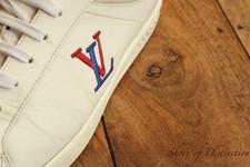 Louis Vuitton LV White Leather