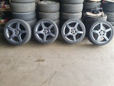 MERCEDES CLK SLK 18 AMG ALLOY WHEELS A1714011602 A1714011702 STAGGERED