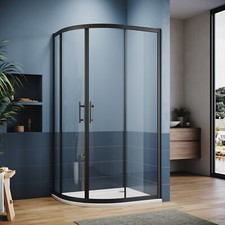 Black Offset Quadrant Shower