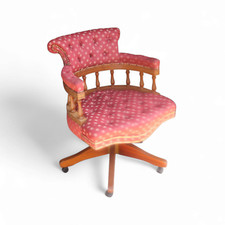 Vintage Captains Chair Office Swivel Desk Chair