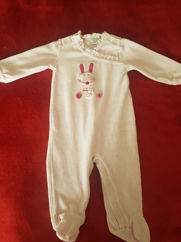 Baby girls pink sleepsuit - girls,