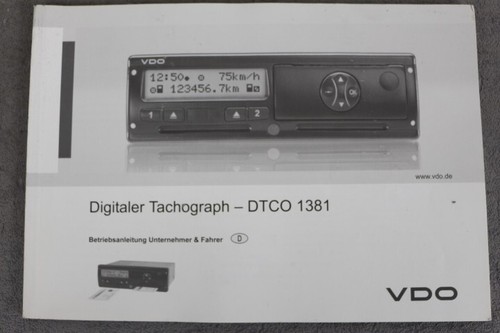 Vdo digital tachograph dtco - vdo,